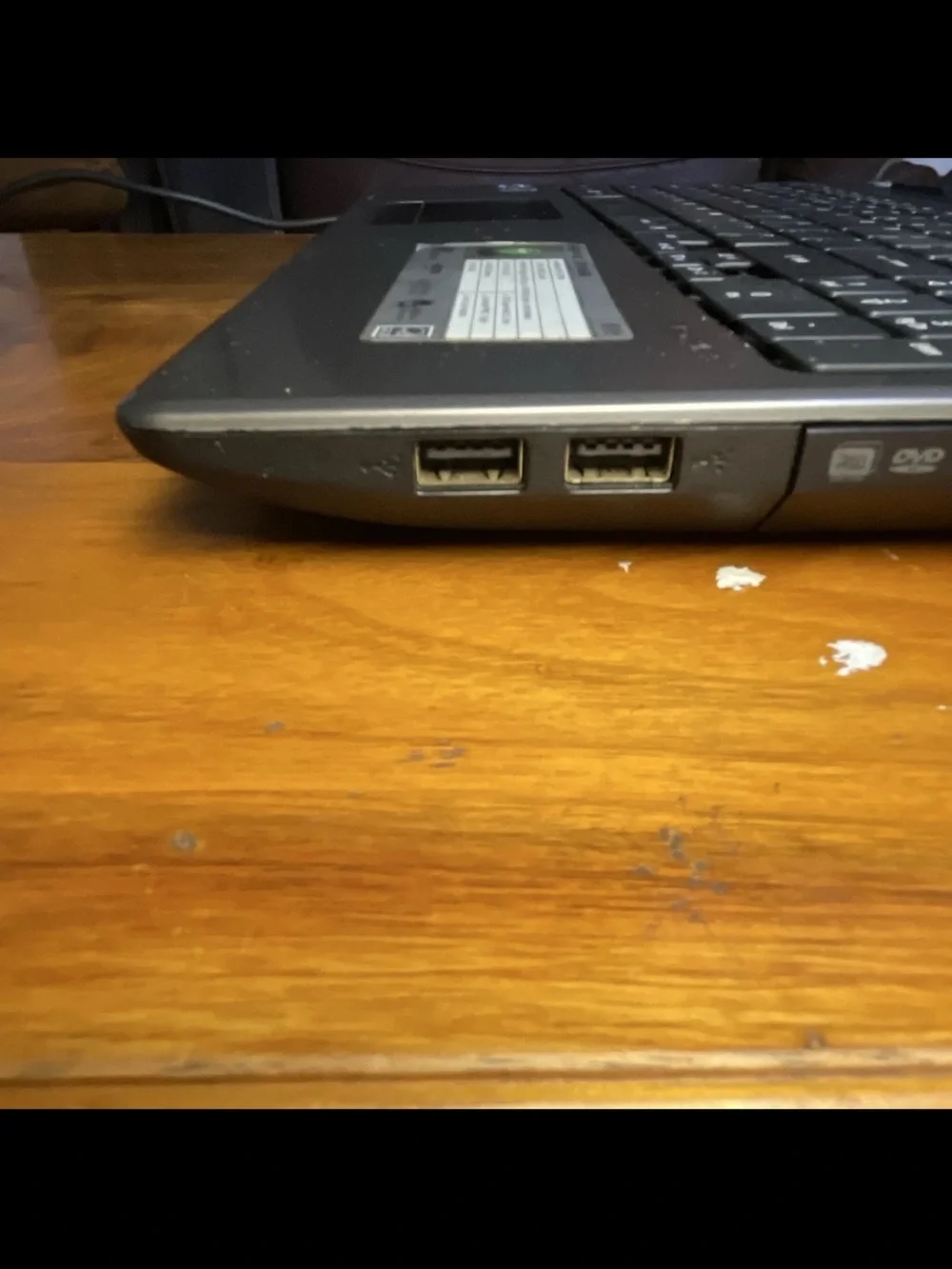 Intel Acer Laptop in Gray and Black with 15-inch Display